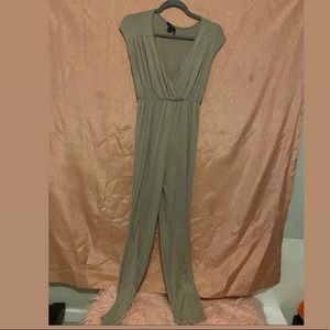 Espresso Tan Jumpsuit